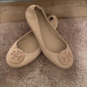 Tory Burch light pink ballet flats